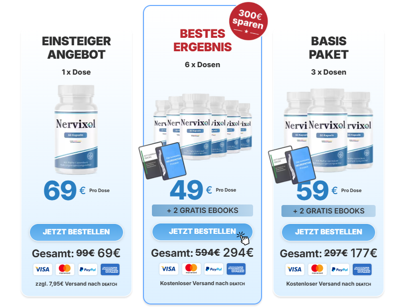 Nervixol 6 bottles